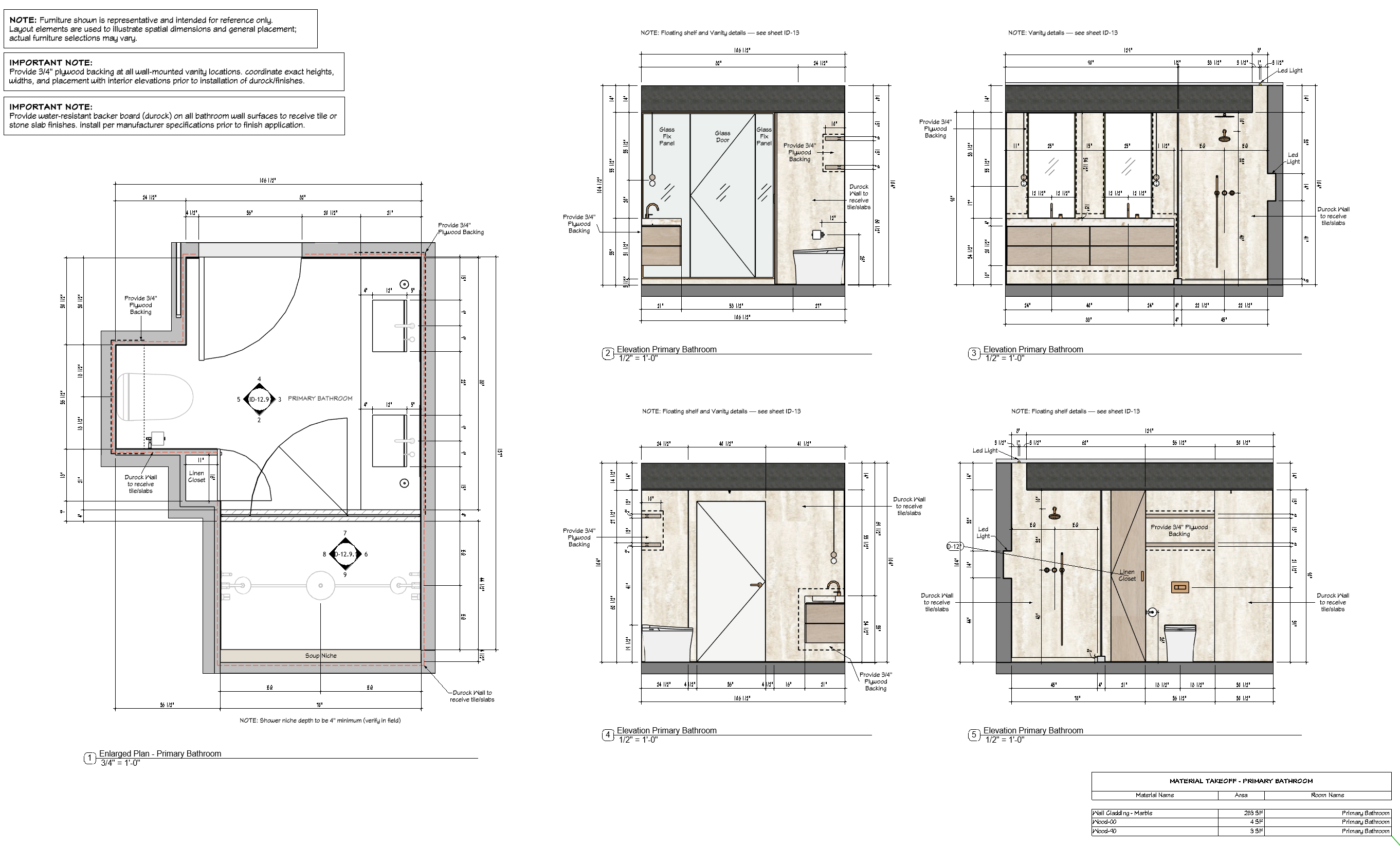 Interior design documentation example
