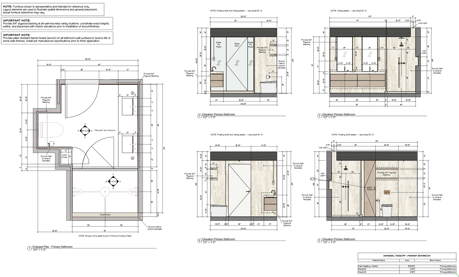 Interior design documentation example